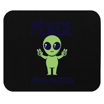 Discover Area 51 Peace Alien Head Martian Space Outsider Mouse Pads