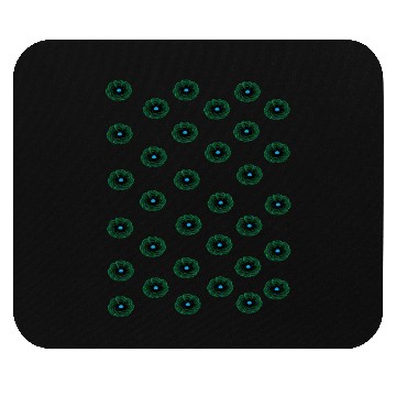 Discover Emerald Floral Design Mouse Pads
