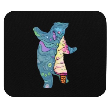Discover ice cream bear Mouse Pads