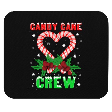 Discover Candy Cane Crew Christmas Sweets Family Matching Mouse Pads