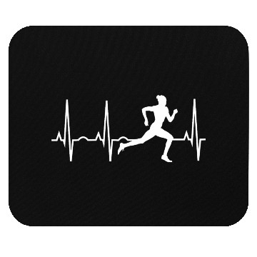 Discover Running Women Runners Heartbeat Mouse Pads