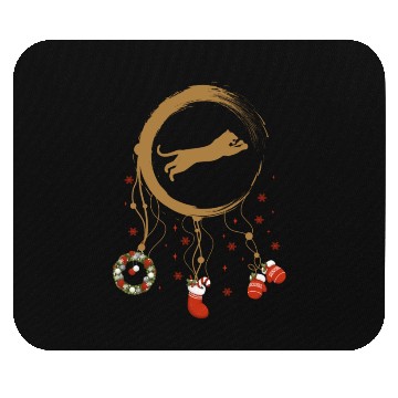 Discover Winter dreamcatcher Christmas Tiger Mouse Pads