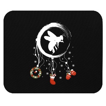 Discover Winter dreamcatcher Christmas Bee Mouse Pads