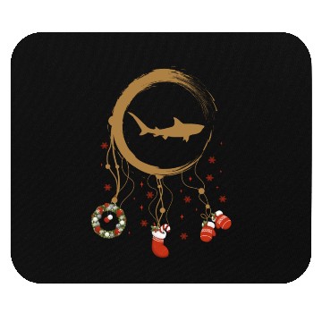 Discover Winter dreamcatcher Christmas Tiger Shark Mouse Pads