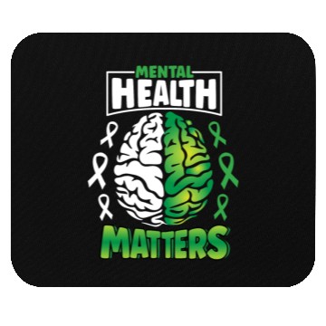 Discover Mental Health Matters Spread Awareness Brain Mouse Pads