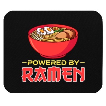 Discover Powered By Ramen Mouse Pads