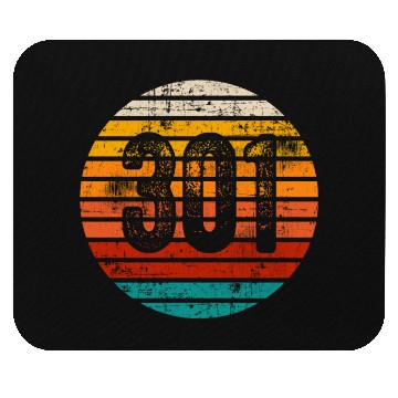 Discover Distressed Vintage Sunset 301 Area Code Mouse Pads
