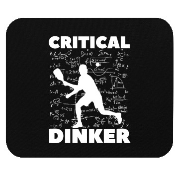 Discover Pickleball Critical Dinker, Funny Pickle Ball. Mouse Pads