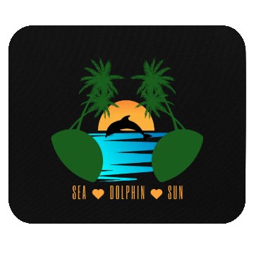 Discover dolphin nature Mouse Pads