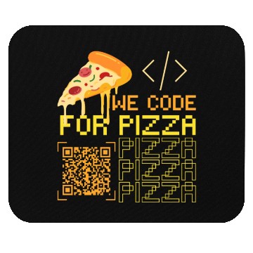 Discover We Code For Pizza | Software Developer Memes Mouse Pads