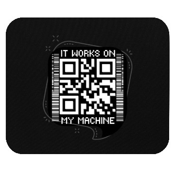 Discover Works On My Machine, Best Software Developer QR Mouse Pads