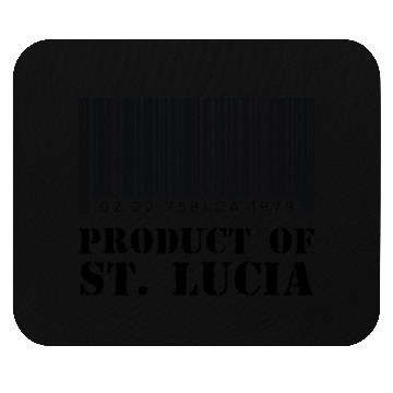 Discover Product of St. Lucia (Black) Mouse Pads