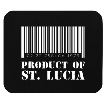 Discover Product of St. Lucia (White) Mouse Pads