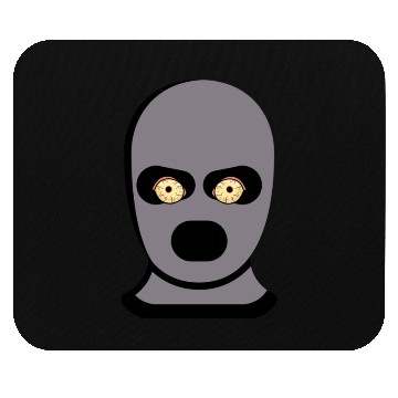 Discover grey thief ski mask Mouse Pads