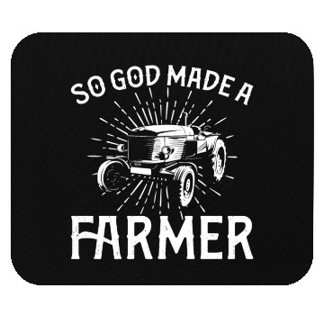 Discover Farming Farmer Vintage Tractor So Mouse Pads