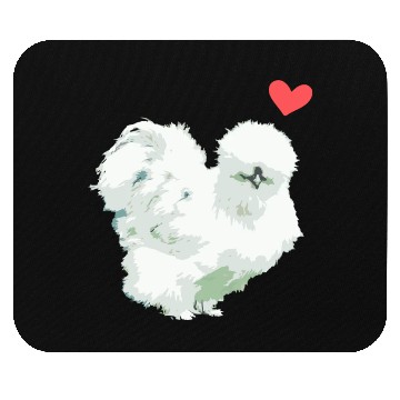 Discover Funny Silkie Chicken Hen Backyard Farmer Mouse Pads