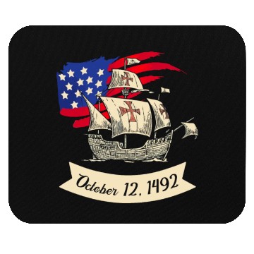 Discover Columbus Day 1492 Mouse Pads