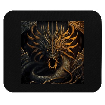 Discover Dark fantasy dragon cover version 2 Mouse Pads