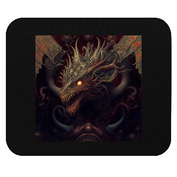 Discover Dark fantasy dragon cover version 3 Mouse Pads