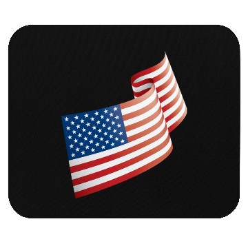 Discover USA Flag In The Wind Mouse Pads