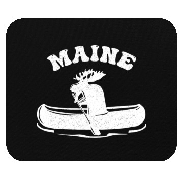 Discover Maine , Paddling Moose Mouse Pads