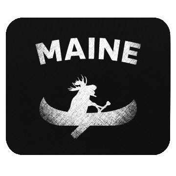 Discover Maine , Paddling Moose Mouse Pads