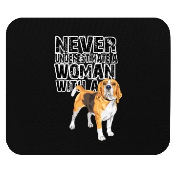 Discover Beagle Never Underestimate Mouse Pads