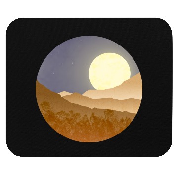 Discover Nightscape with full moon Mouse Pads