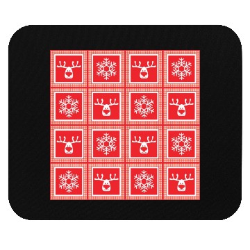 Discover Deer Christmas patchwork Mouse Pads