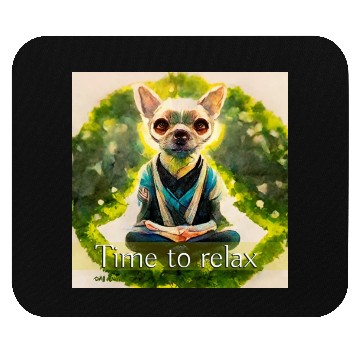 Discover dog relaxion, buddhist chihuahua Mouse Pads
