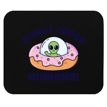Discover Space Area 51 Donut UFO Cute Alien Head Mouse Pads