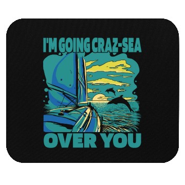Discover Sailing Sailor Dolphin Sunset Sailors Mouse Pads