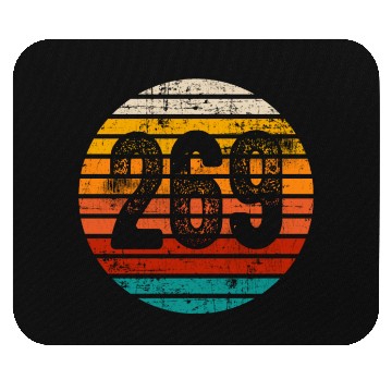 Discover Distressed Vintage Sunset 269 Area Code Mouse Pads