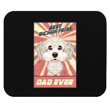 Discover Best Bichon Frise Dad Ever I Bichon Lover Mouse Pads