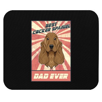Discover Best Cocker Spaniel Dad Ever I Cocker Spaniel Mouse Pads