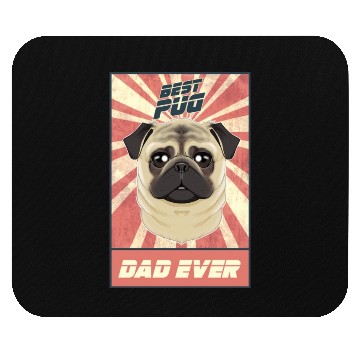 Discover Best Pug Dad Ever I Pug Lover Mouse Pads