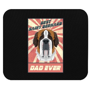 Discover Best Saint Bernard Dad Ever I Saint Bernard Lover Mouse Pads