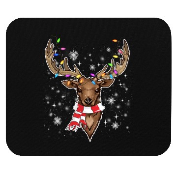 Discover Reindeer Plaid Deer Buffalo Holiday Christmas Mouse Pads