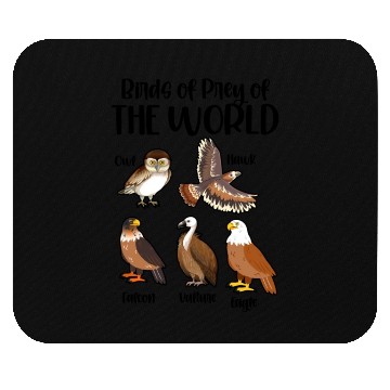 Discover Birds of Prey Of The World Mouse Pads