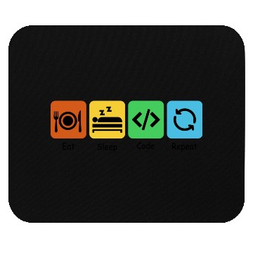 Discover Eat, Sleep, Code, Repeat | Software Engineer Mouse Pads
