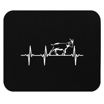 Discover Goat Heartbeat Goat Farm Goat Farmer Goat Mouse Pads