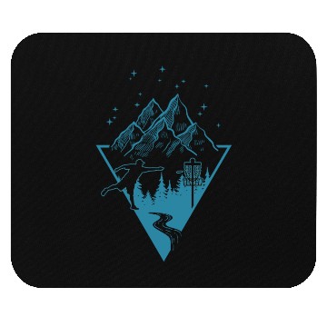Discover Disc Golf - Disc Golfing Player Ultimate Frisbee Mouse Pads
