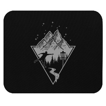 Discover Disc Golf - Disc Golfing Player Ultimate Frisbee Mouse Pads