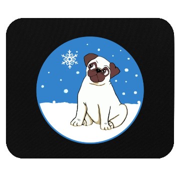 Discover Curious Pug Mouse Pads