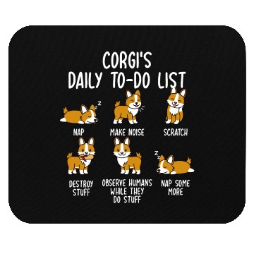 Discover Corgi Daily To Do List Mouse Pads