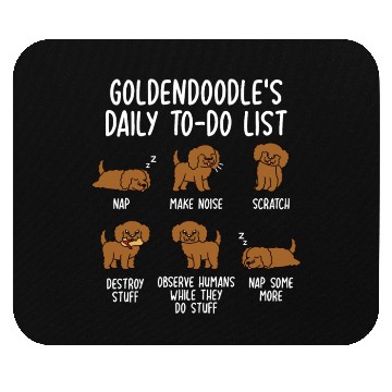 Discover Goldendoodle Daily To Do List Mouse Pads