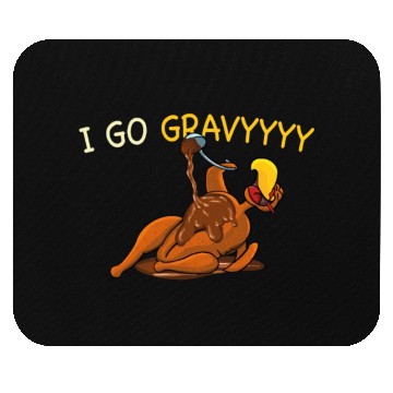 Discover Thanksgiving I Go Gravy Thankful Turkey Mouse Pads