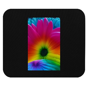Discover Rainbow Flower Mouse Pads