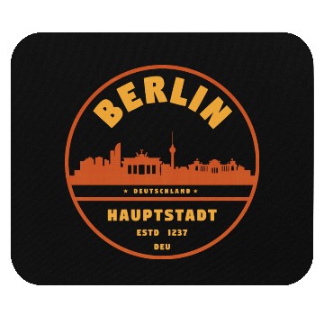 Discover Berlin Germany Skyline Mouse Pads