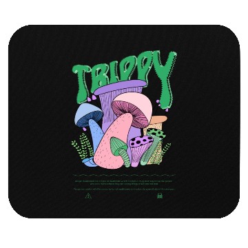 Discover Trippy Magic Mushrooms Psychedelic Mouse Pads neon